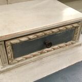 Old dresser with beveled mirror, 'flipping' and 3 drawers