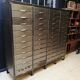 Industrial clamshell cabinet, metal lockers
