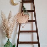 Old wooden farm ladder