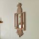 Miroir triptyque Art déco Ananas en bois sculpté