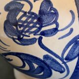 Domingo Punter blue ceramic pitcher, Teruel, 1960