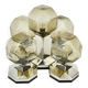 Motoko Ishii brass and glass ceiling light from the 1970s for Staff Leuchten