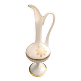 Vase aiguière en opaline vintage