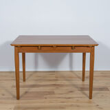 Table à manger extensible en teck, années 1960
