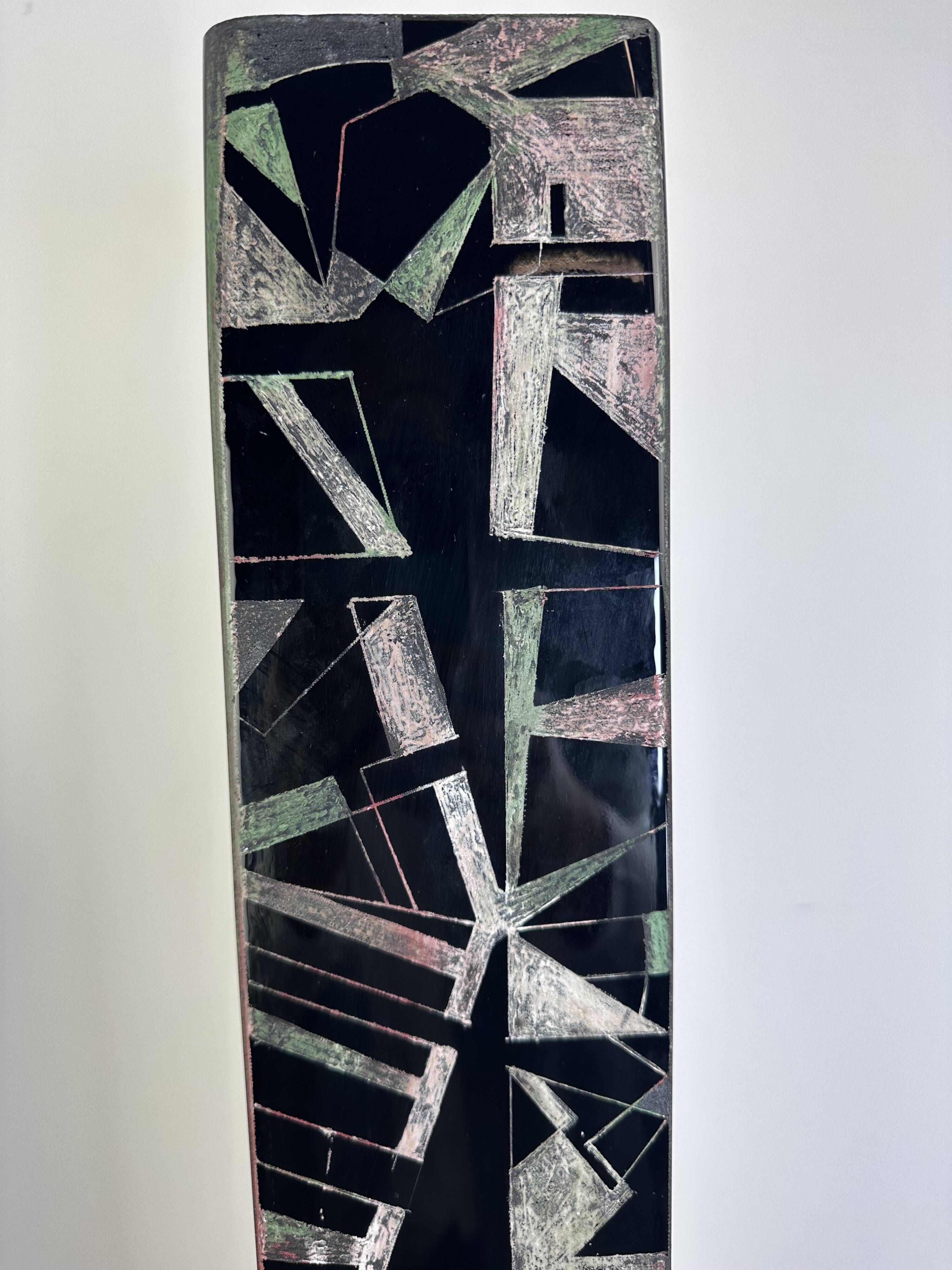 Anatole Riecke Cubist vase 1969 height 70cm