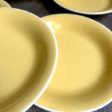 8 Villeroy & Boch soup plates in yellow enamelled earthenware