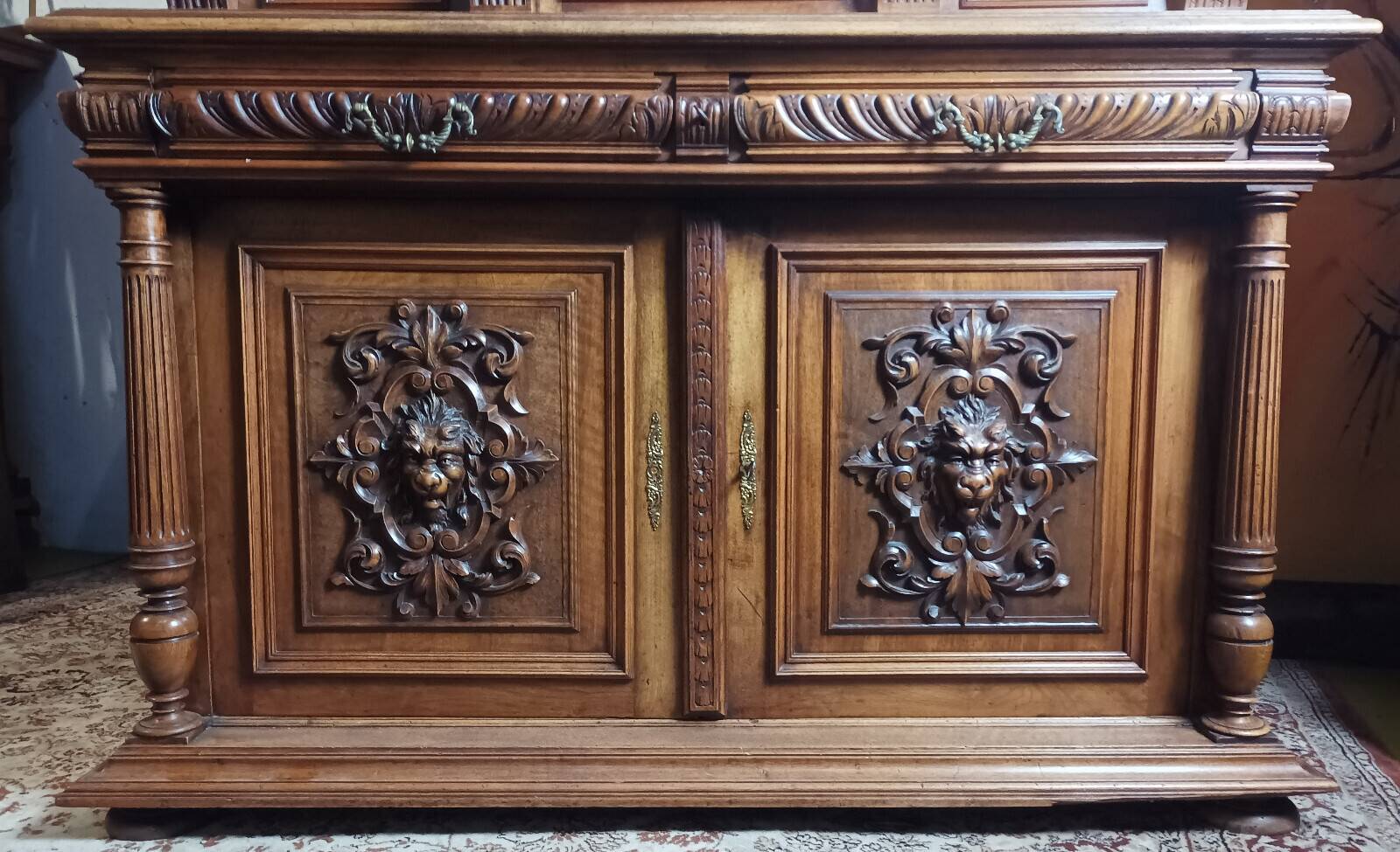 19th Century Walnut Renaissance Buffet
