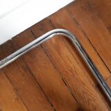 Lot of 3 vintage metal and skai armchairs