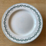 Terre de Fer walk-in cake dish, opaque porcelain from Gien Austerlitz model.