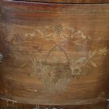 Louis XVI Style Half-Moon Chest of Drawers with Marquetry