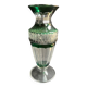 Overlay cut crystal vase signed Val Saint Lambert 1970s