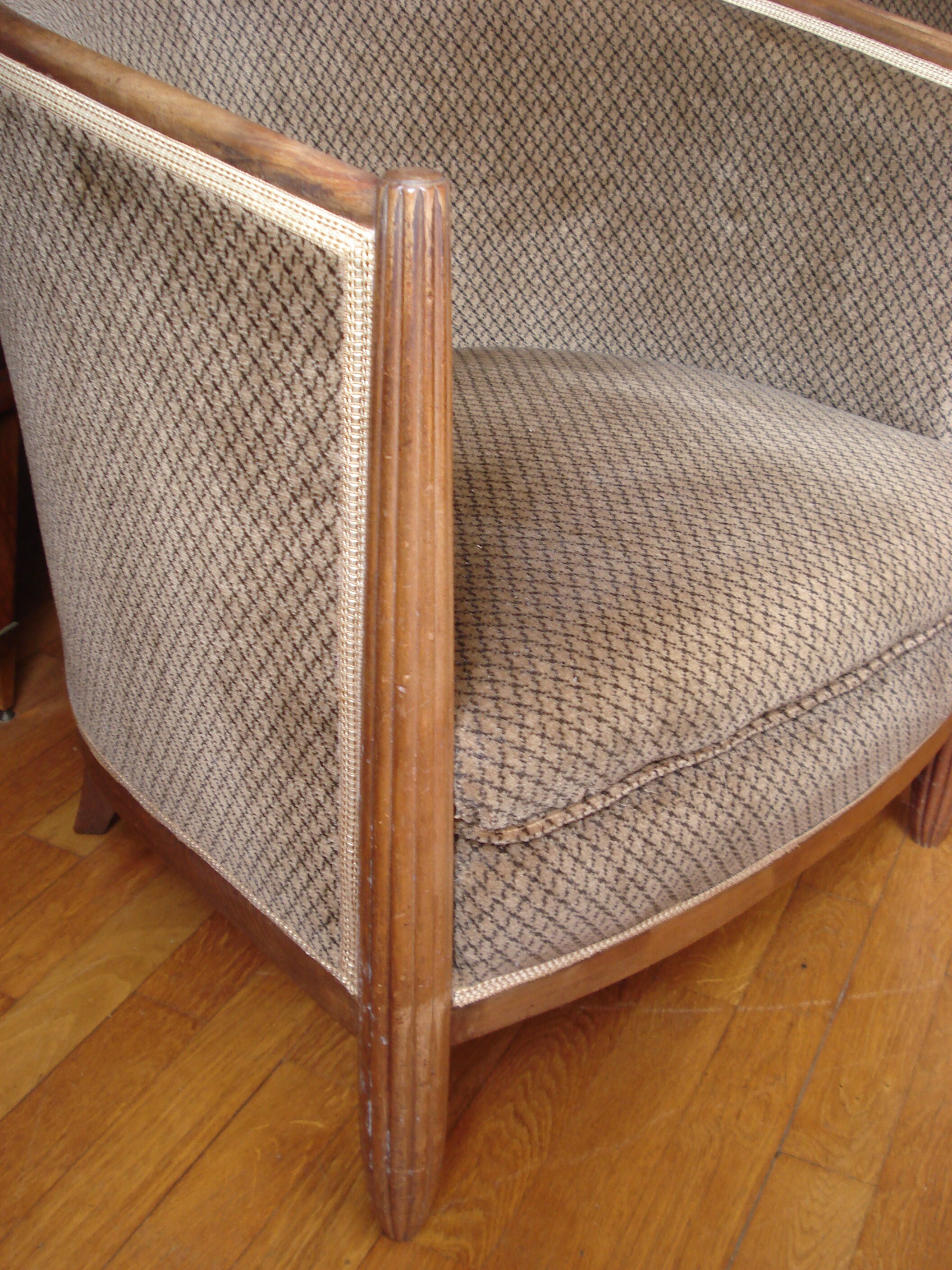 Paire de fauteuils tonneau