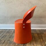 Nanna Ditzel, chair model OD 5301 in orange lacquered fiberglass