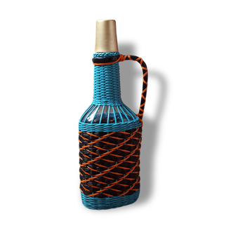 Bouteille en scoubidou multicouleur
