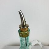 Farinelli Biot bubbled glass oil bottle