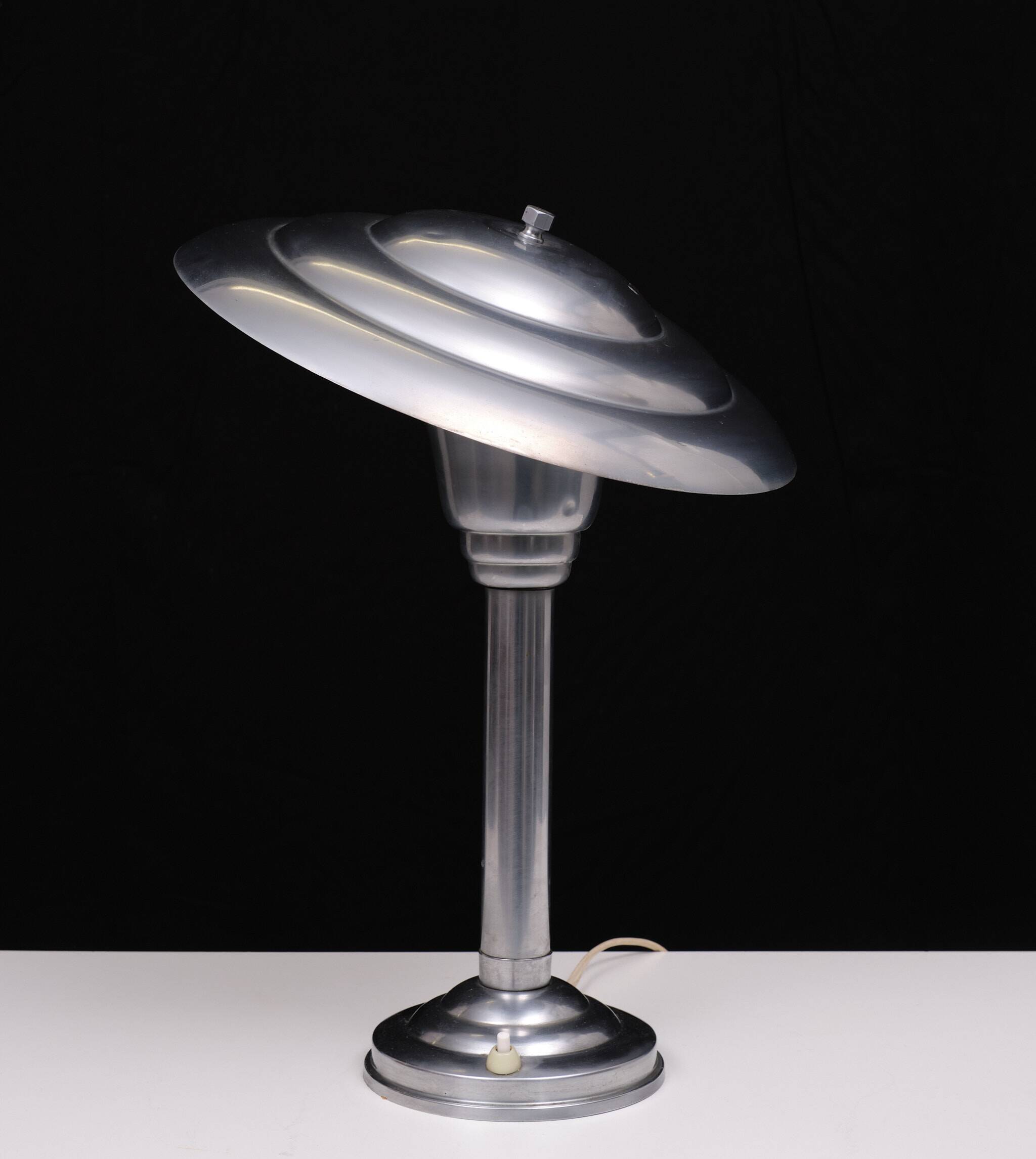 Original Bauhaus Nickel table lamp 1920s Germany