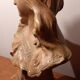 Bust in old plaster 1900 Art Nouveau signed Hochoch