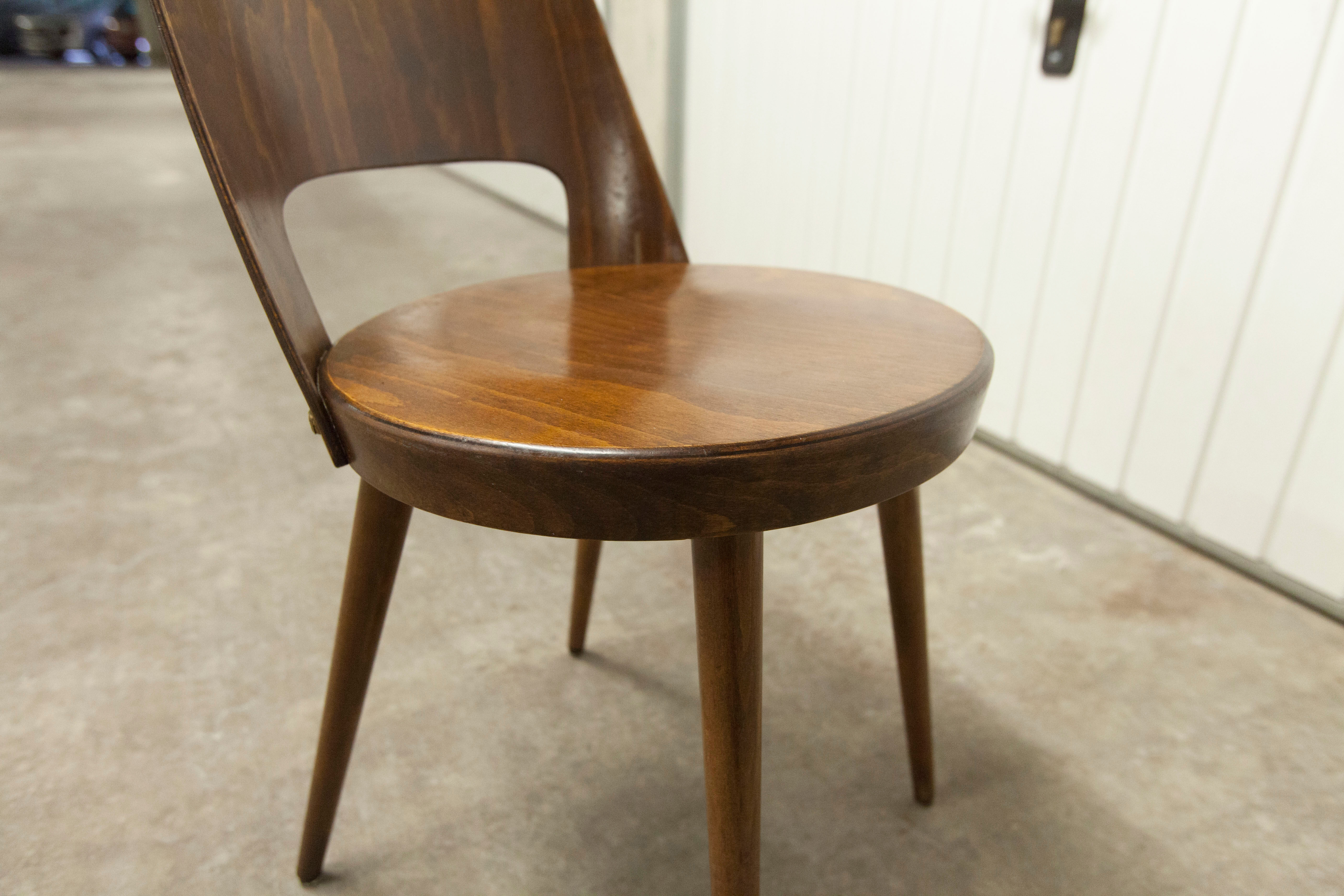 Chaise bistrot Baumann Montdor 1960