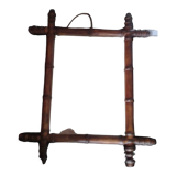 Miroir bambou années  50 45x53cm