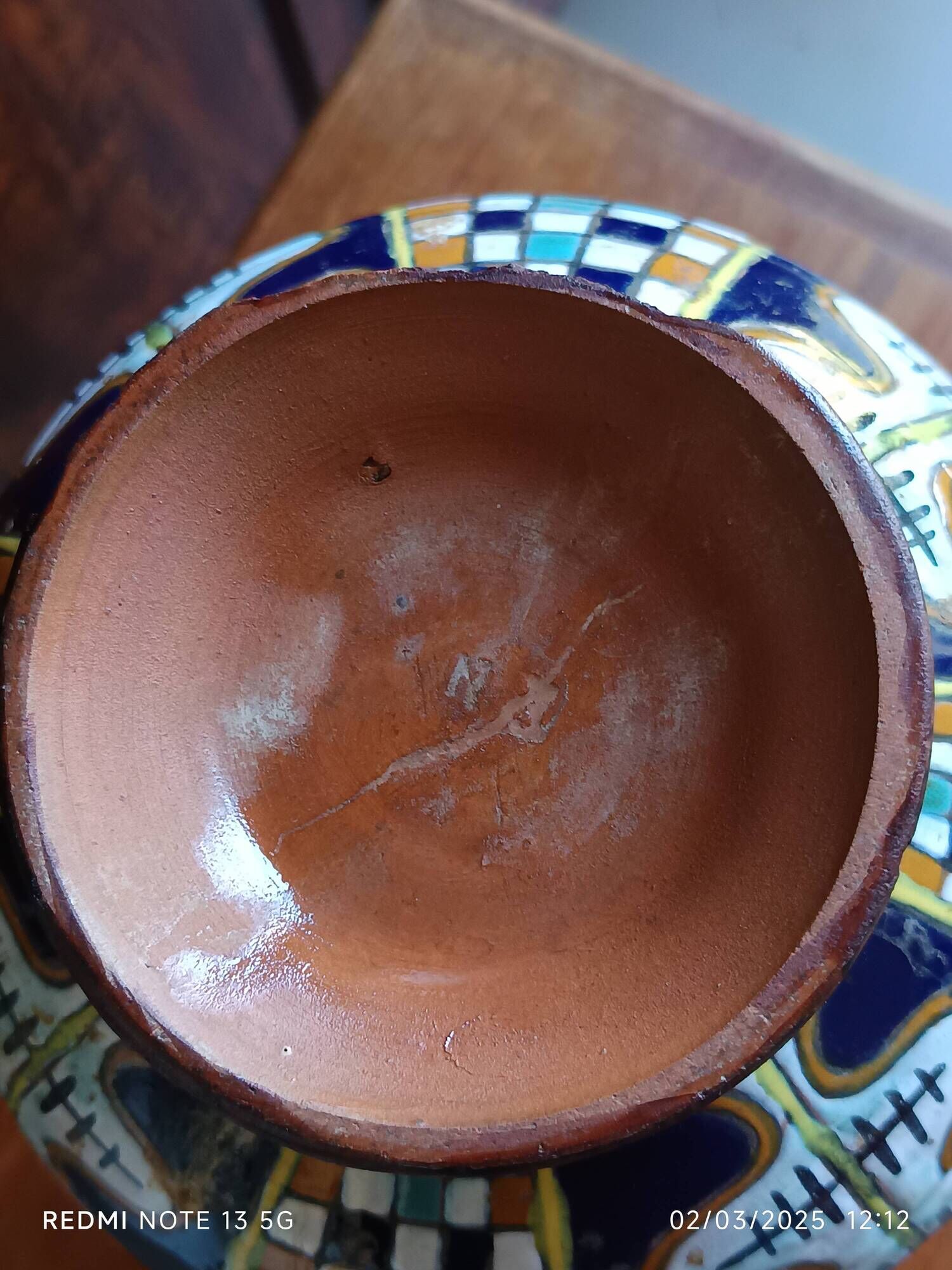Antique vase 1920/1930 Nabeul Tunisia Tissier or El Kharraz workshop