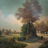 Tableau : huile sur toile