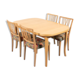 Swedish vintage dining set from the 1970s