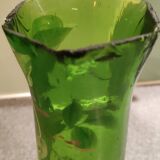Vase en verre émaillé art nouveau