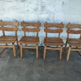 4 brutalist chairs
