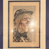 Lithograph of Marc Dautry