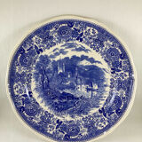 Large Round Dish Villeroy and Boch Burgenland blue