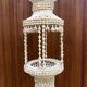 Vintage seashell plant hanger chandelier Ibiza style