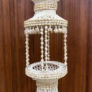 Vintage seashell plant hanger chandelier Ibiza style