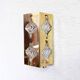 Pair of Palwa sconces in brass and crystal