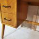 Bureau en bois, pieds compas