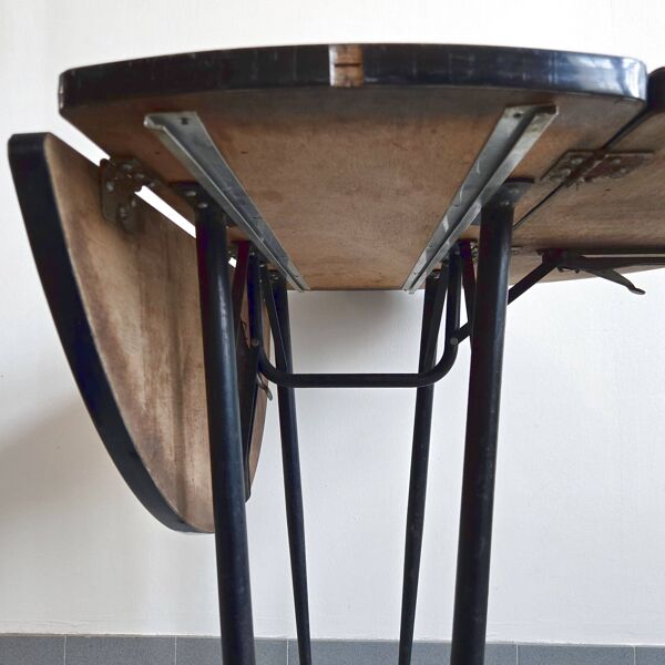 Table de repas pliante vintage 1950