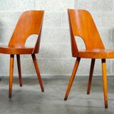 Suite of 4 chairs 515 by Oswald Haerdtl for TON
