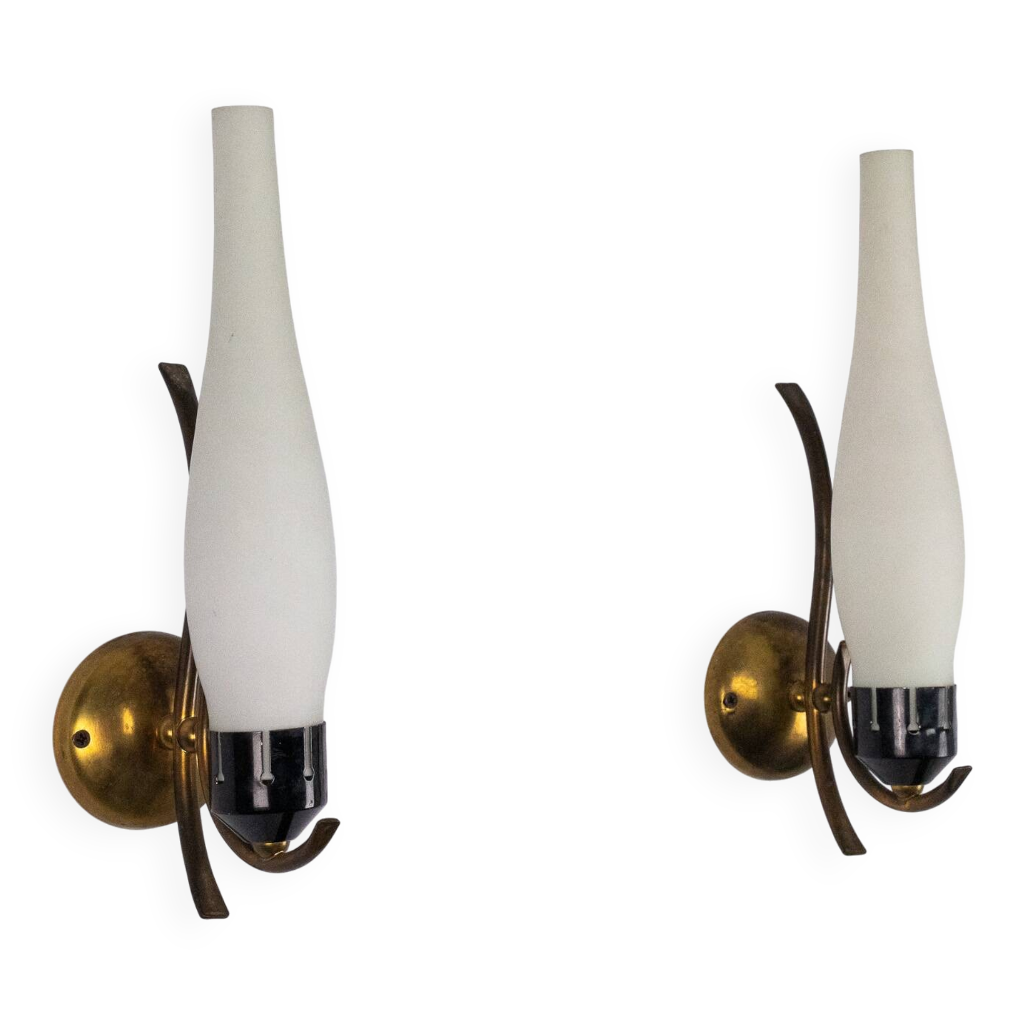 Pair of Mid-Century sconces, Italy 1950s