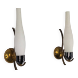 Pair of Mid-Century sconces, Italy 1950s