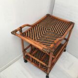 Dessert in rattan bamboo vintage cannage