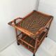 Desserte en rotin bambou cannage vintage
