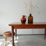 Carstens vase in brown-orange, Mid Century handle vase, Carstens Tönnieshof jug vase