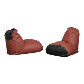 Paire de fauteuils en cuir Boya par Roderick Vos pour Pode, Pays-Bas, 2016