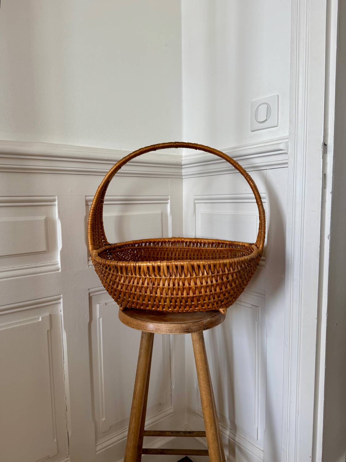 Arched basket in wickerwork 🧺