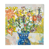 Fleurs de printemps, huile sur toile, 57 x 61 cm