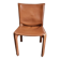 Chaise en cuir marron zippé style Bellini design italien