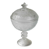 Vintage Cibulak Glass Pedestal Box by Oavel Panek: Czech Bonbon Candy Jar