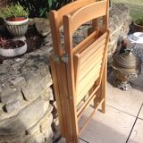 Pair of folding chairs Scandinavian style 70s