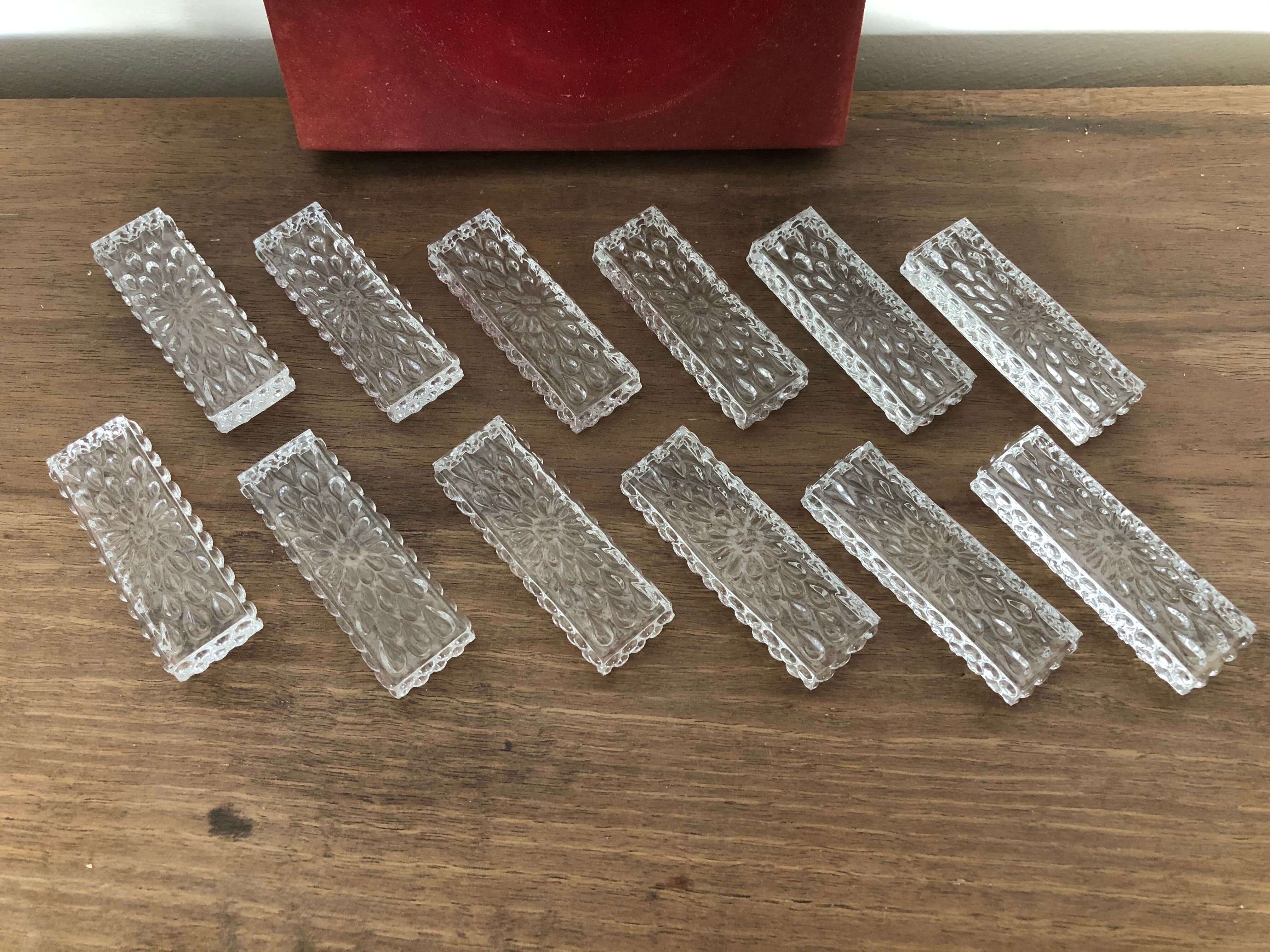 12 Baccarat crystal knife holder