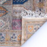 Vintage - Tapis en soie noué à la main du Cachemire
