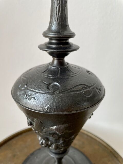 Cast iron candle holder Napoleon III